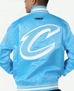 Cleveland Cavaliers 2025 Blue Satin Bomber Jacket