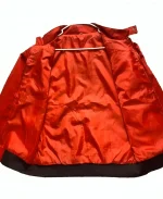 Cobra Kai Red Polyester Snake Logo Patch Bomber Jacket