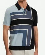 Colour Block Merino Fleece Polo Shirt