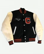 Cooley High 1975 Black And Off White Varsity Jacket For Sale