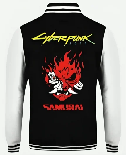 Cyberpunk Black Varsity Jacket