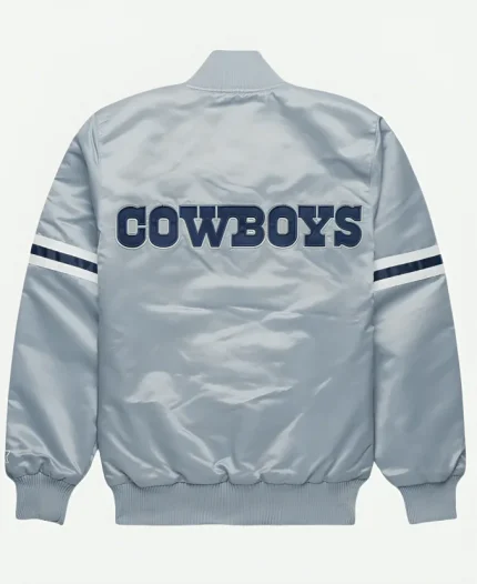 Dallas Cowboys Satin Grey Jacket