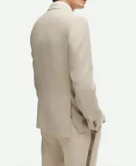 David Stylish Beige Color Wedding Prom Suit For Mens
