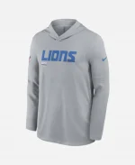 Detroit Lions Sideline Performance Long Sleeve Hoodie T-Shirt