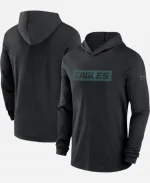Eagles Sideline Performance Long Sleeve Hoodie T-Shirt