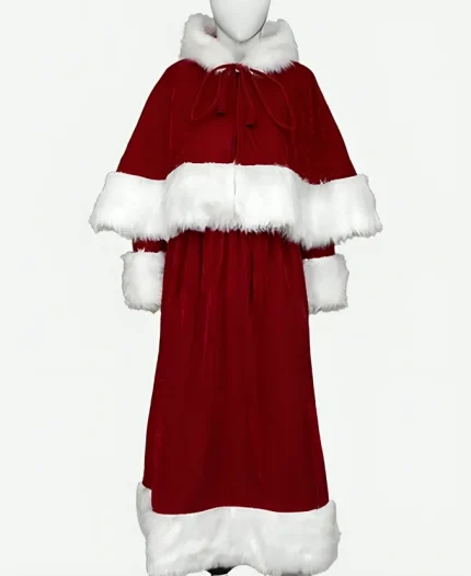 Elizabeth Mitchell The Santa Clauses 2022 Mrs. Claus Red Costume
