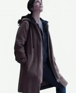 Ema Garay Tv Series Caught Season 01 Soledad Villamil Brown Hooded Coat