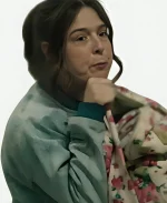 Emily TV-Series Pushers Season 01 Rosie Jones Cropped Denim Bomber Jacket