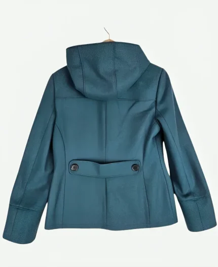 Emily TV-Series Pushers Season 01 Rosie Jones Teal Toggle Coat