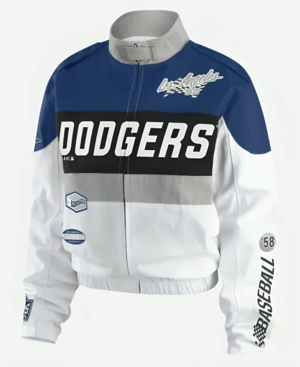 Erin Andrews Los Angeles Dodgers Racer Jacket For Sale