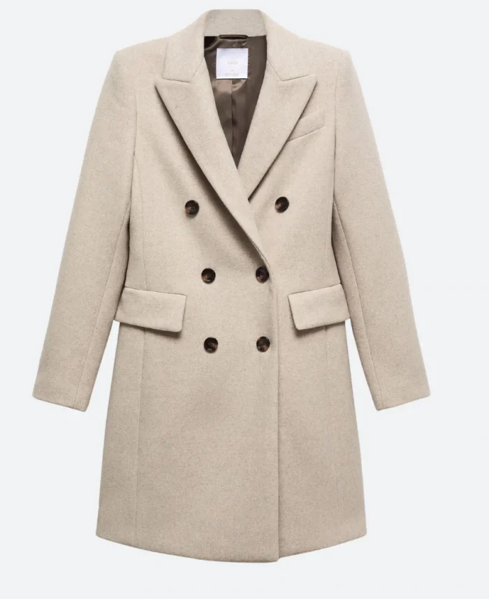 F1 The Academy Doriane Pin Wool Beige Coat For Sale