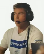 F1 The Movie 2025 Brad Pitt White T-Shirt