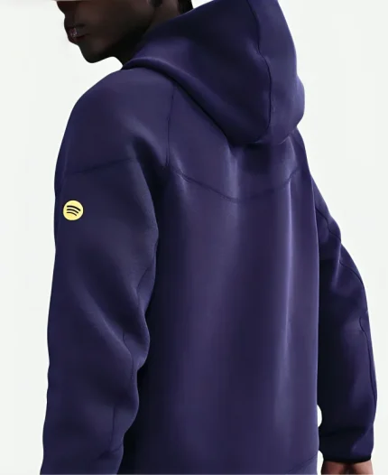 FC Barcelona Tech Windrunner Nike Full-Zip Fleece Soccer Purple Hoodie