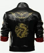 Final Fantasy VII Remake 7 Video Game Leslie Kyle Black Leather Gaming Halloween Jacket