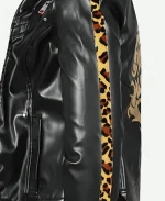 Final Fantasy VII Remake Leslie Kyle Leather Black Jacket