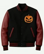 Fire Pumpkin Varsity Jacket