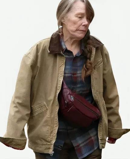 Gail TV Series Dying for Sex 2025 Sissy Spacek Brown Cotton Jacket