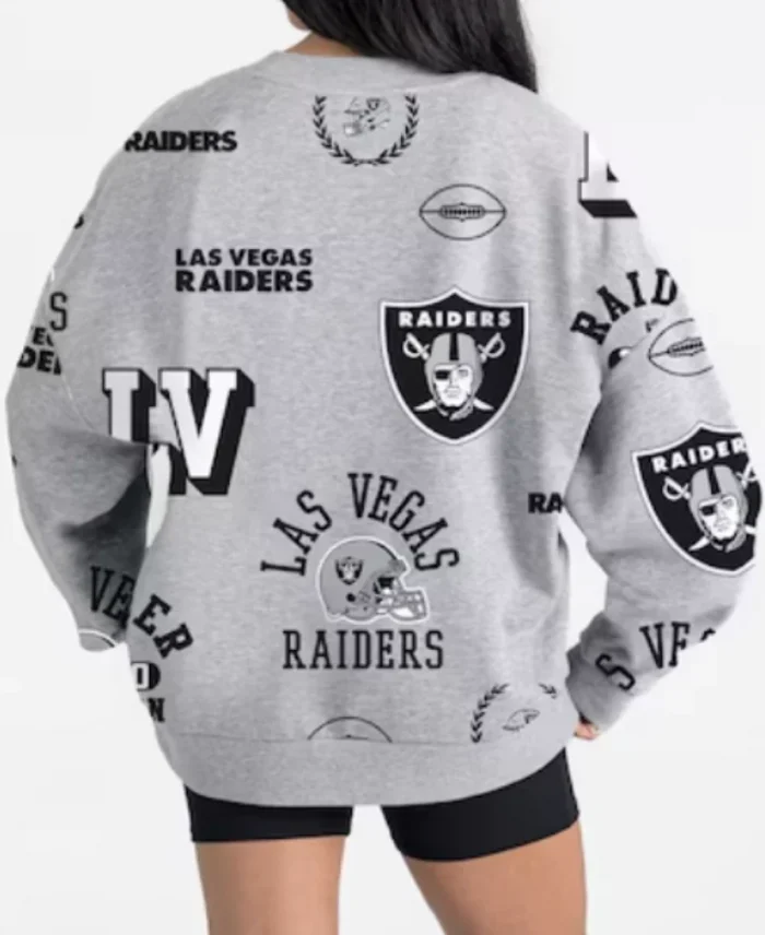 Gameday Couture Las Vegas Raiders Heather Gray Always On Repeat Sweatshirt