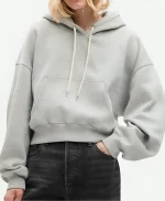 Gap Cropped Grey Hoodie