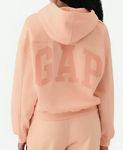 Gap Cropped Peach Hoodie