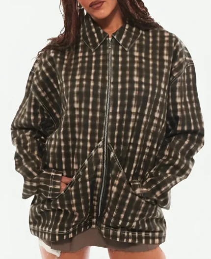 Georgie Farmer Wednesday S02 Checkered Jacket