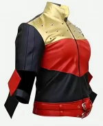 God Among Us Harley Quinn Red Golden Jacket