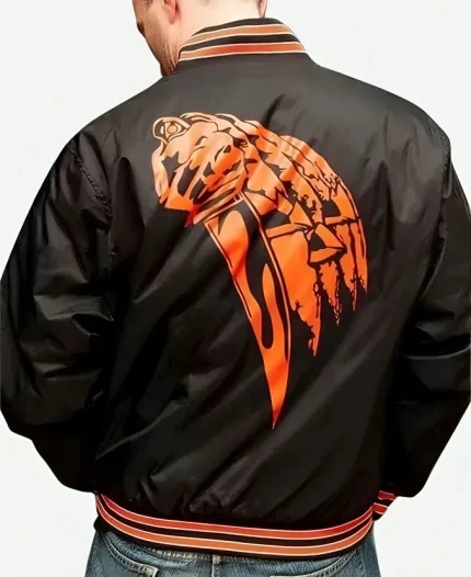 Halloween 1978 Black Satin Bomber Jacket For Sale