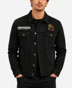 Creepshow Printed Halloween Trucker Denim Jacket