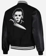 Halloween Horror Nights Michael Myers Black Varsity Jacket