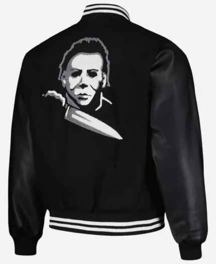 Halloween Horror Nights Michael Myers Black Varsity Jacket