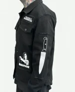 Michael Meyers Halloween Patches Black Cotton Jacket