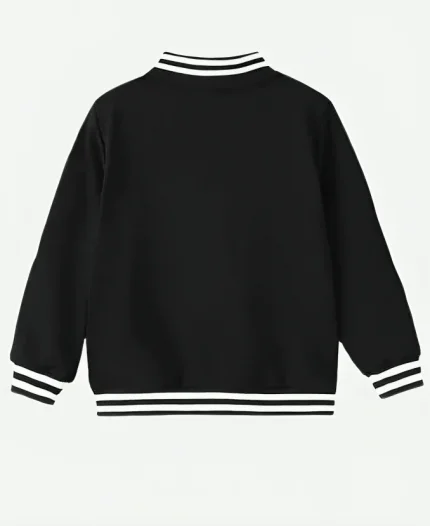 Halloween Mickey Mouse Skeleton Black Varsity Jacket