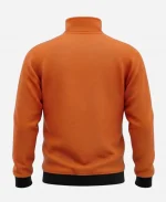 Halloween Party Pumpkin Printed Orange Bomber Jacket