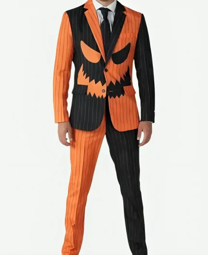 Halloween Pumpkin Pinstripe Suit
