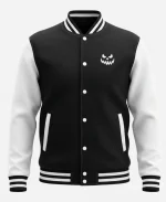 Halloween Trick or Treat Black & White Varsity Jacket