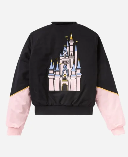Her Universe Walt Disney World Bomber Racing Pink and Black Jacket 