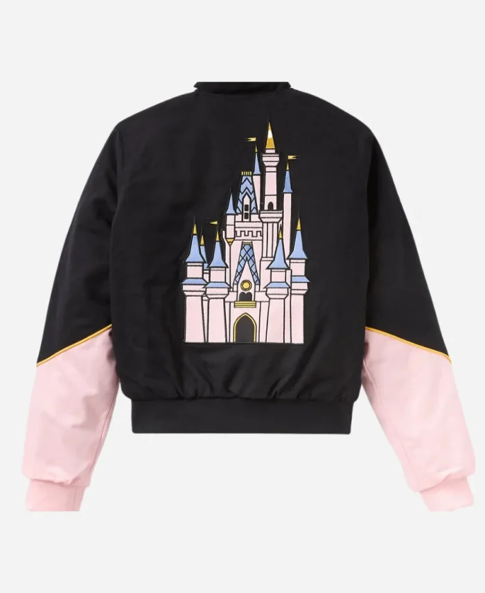 Her Universe Walt Disney World Bomber Racing Pink and Black Jacket 
