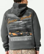Hollister X Relaxed McLaren Forever Forward Graphic Pullover Gray Hoodie