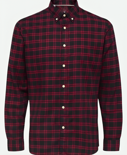 Hope TV-Series Pushers Season 01 Libby Mai Red & Black Plaid Flannel Shirt