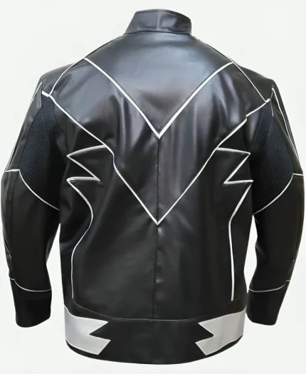 Hunter Zolomon Zoom Logo Black Leather Jacket