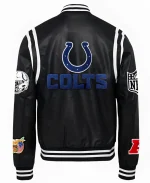 Indianapolis Colts Black Leather Jacket For Unisex