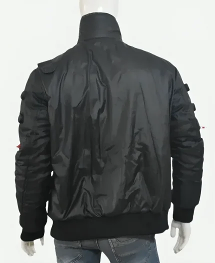 Jackie Welles Cyberpunk 2077 Black Bomber Parachute Jacket
