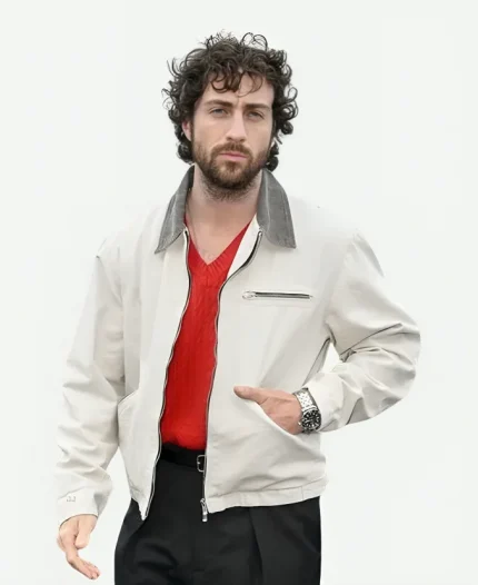 Jamie Movie 28 Years Later 2025 Aaron Taylor Johnson White Cotton Jacket