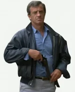Jean-Paul Belmondo Blue Bomber Leather Jacket