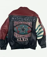 Jeff Hamilton Dallas Cowboy Superbowl Bomber Leather jacket
