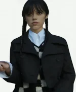 Jenna Ortega Wednesday Black Cropped Jacket