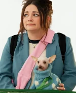 Jessica Salmon TV Series Too Much Season 01 Megan Stalter Blue Blazer