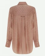 Jessie Stephens The Project 2025 Rose Pink Embellished Blouse