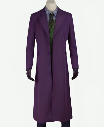 Joaquin Phoenix Joker Suede Leather Trench Coat