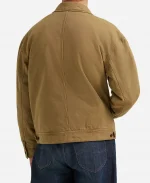 Jordan Davis Cracker Barrel Pop-Up Cotton Brown Jacket For Sale